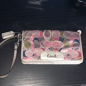Colorful Coach Wristlet